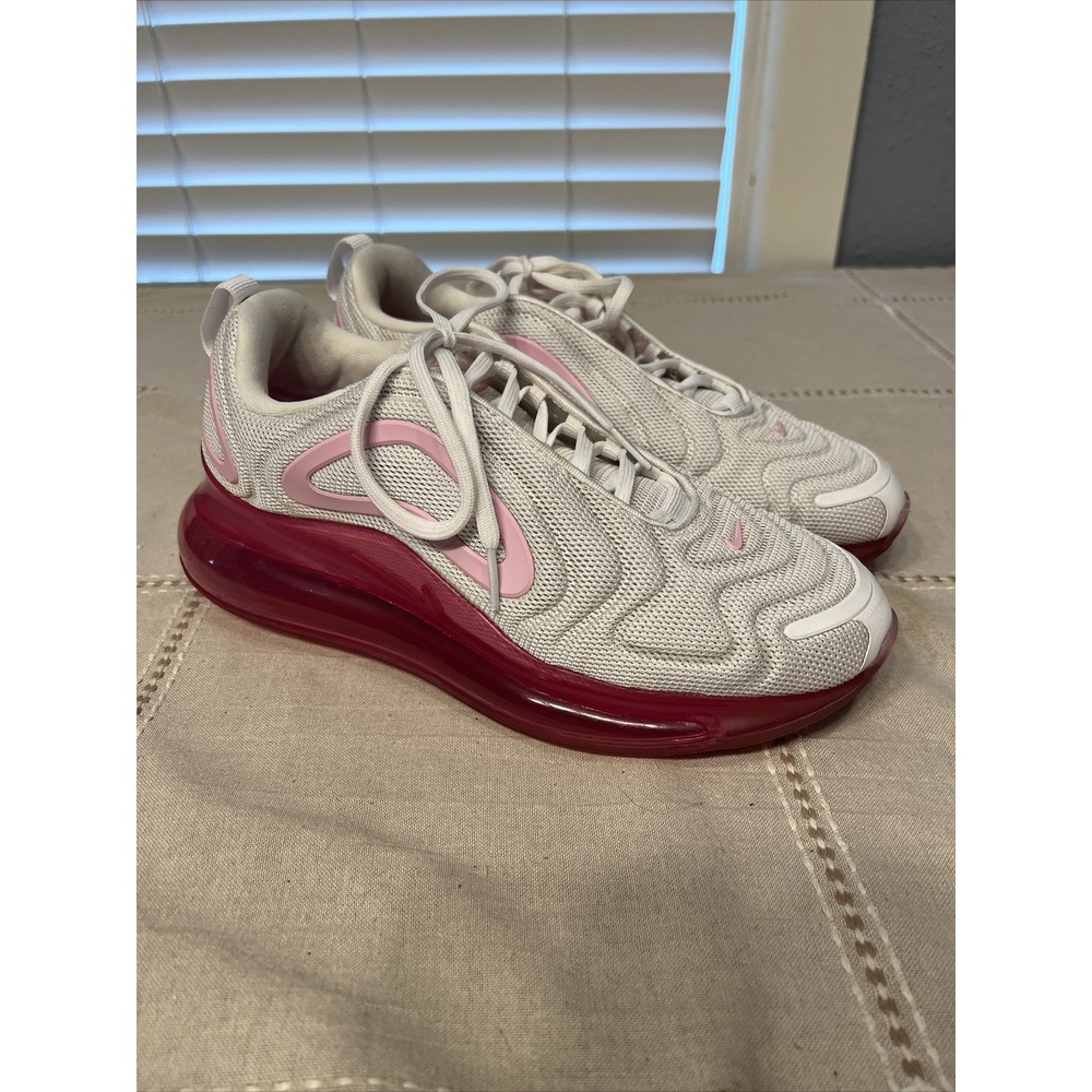 Nike Air Max 720 Women's 8.5 Pink Rise White Athletic Running Shoes AR9293-103